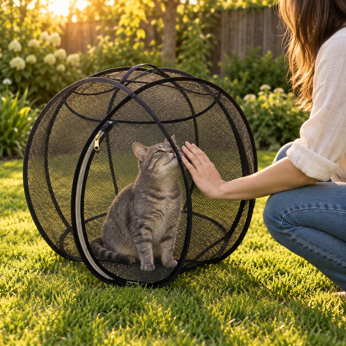 MeowPen - Pop-Up Mesh Cat Playpen